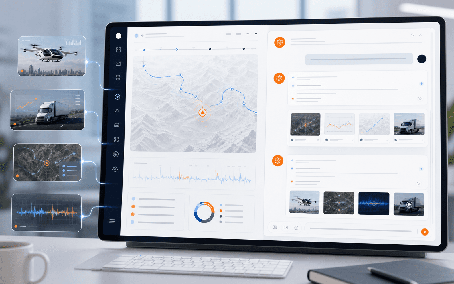 AI-assisted investigation interface connected to autonomous telemetry evidence