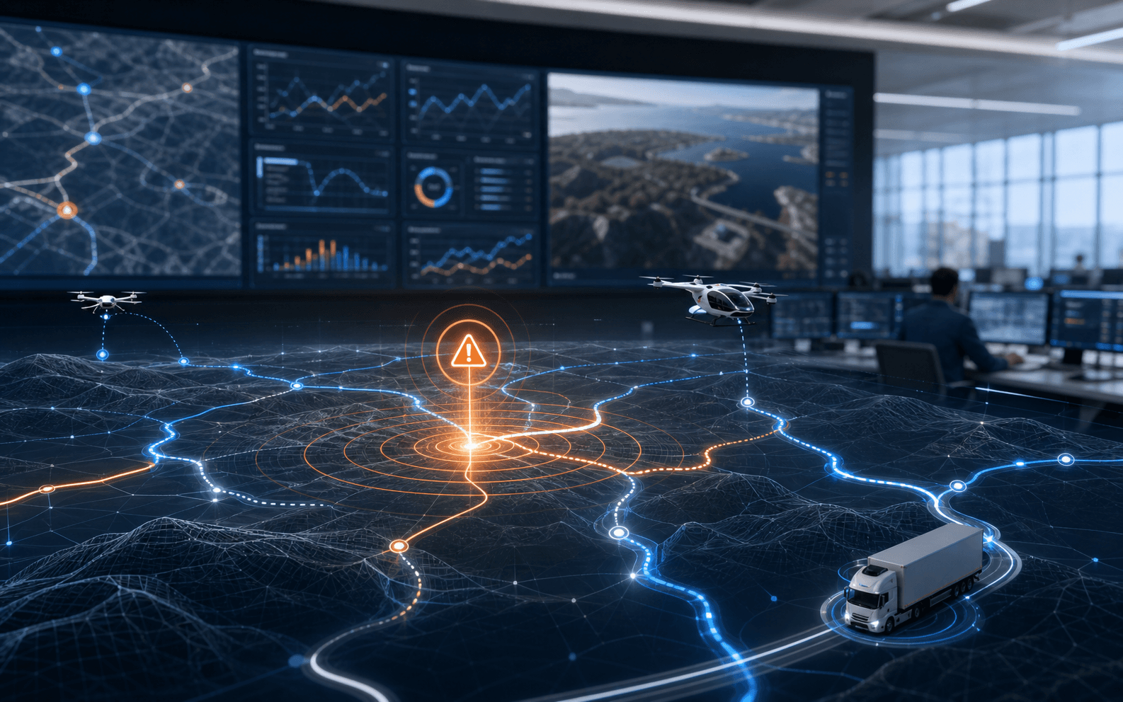 Autonomous system anomaly marker emerging from dense telemetry and route data